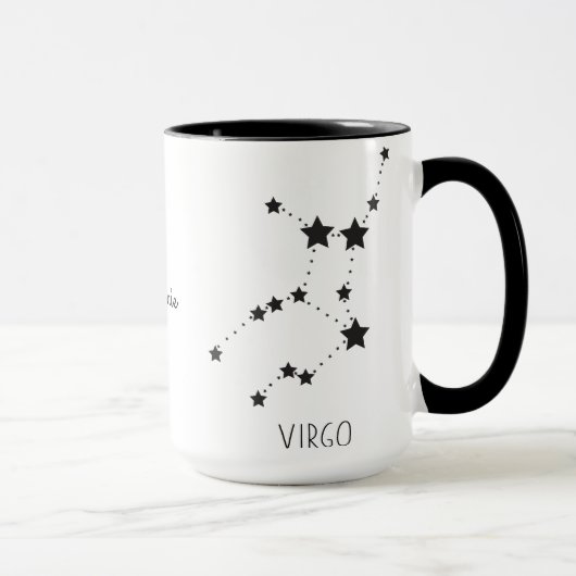 Virgo Star Zodiac Individuelle Name Tasse (Rechts)