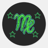 VIRGO Stars Runder Aufkleber (Vorderseite)