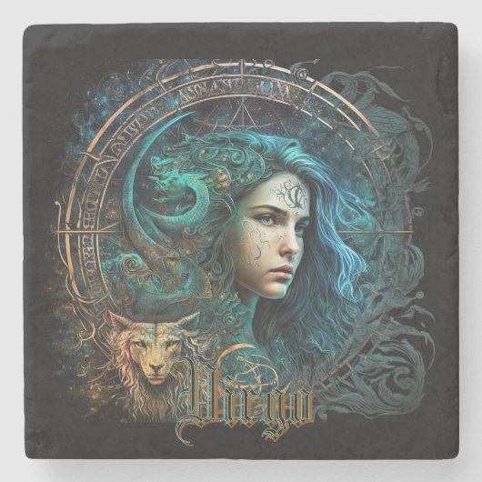 Virgo Steinuntersetzer (Vorderseite)