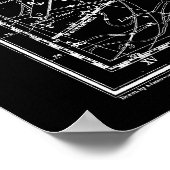 Virgo: Sternbild XVIII Poster (Ecke)