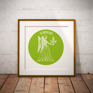Virgo, Sternzeichen, Horoskop, Astrologie Foliendrucke