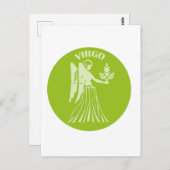 Virgo, Sternzeichen, Horoskop, Astrologie Postkarte (Vorne/Hinten)