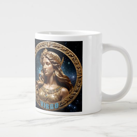 Virgo-Sternzeichen Jumbo-Tasse (Rechts)