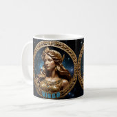 Virgo-Sternzeichen Kaffeetasse (Vorderseite Links)