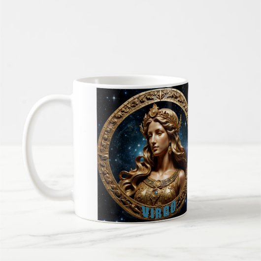 Virgo-Sternzeichen Kaffeetasse (Links)