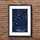 Virgo Sternzeichen Poster mit Namen, Sternzeichen