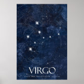 Virgo Sternzeichen Poster mit Namen, Sternzeichen  (Vorne)