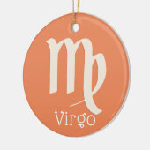Virgo Sun Sign Zodiac Symbol Keramik Ornament (Links)