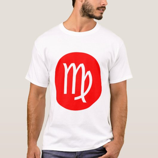 Virgo-Symbol - Angepasstes T-Shirt (Vorderseite)