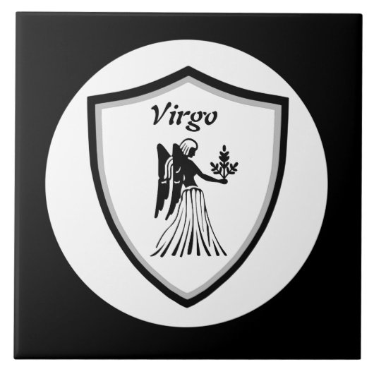 Virgo-Symbol Fliese (Vorderseite)