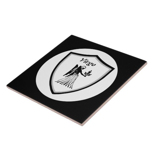 Virgo-Symbol Fliese (Seite)