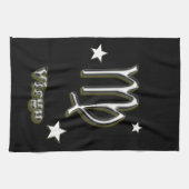 Virgo-Symbol Geschirrtuch (Horizontal)