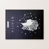 Virgo Symbol Zodiac Birthday Lunar Star Name Puzzle (Horizontal)