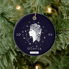 Virgo Symbol Zodiac Birthday Star Sign Name Year Keramik Ornament