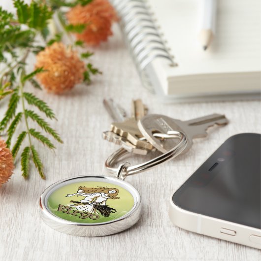 Virgo The Maiden earth sign keychain Schlüsselanhänger (Seite)
