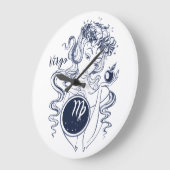 Virgo The Maiden Große Wanduhr (Winkel)