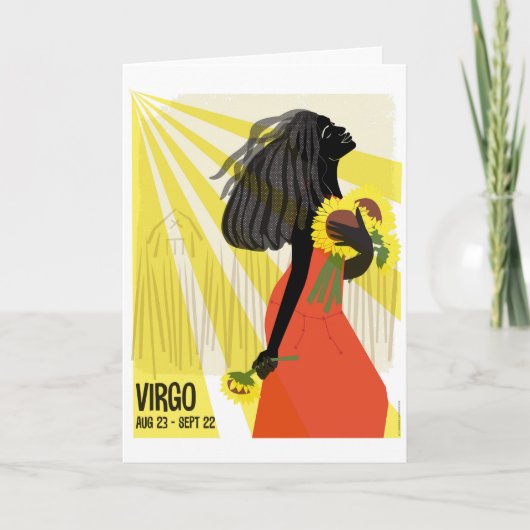 Virgo the Maiden Zodiac Karte (Vorderseite)