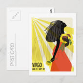 Virgo the Maiden Zodiac Postkarte (Vorne/Hinten)