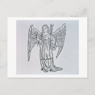 Virgo (the Virgin) an illustriert from the Poeti Postkarte