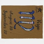 Virgo Throw Blanket Fleecedecke (Vorderseite (Horizontal))