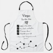 Virgo - To-Do-Liste Schürze (Vorderseite)