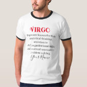 Virgo Tracks und Zodiac-Zeichen T-Shirt (Vorderseite)