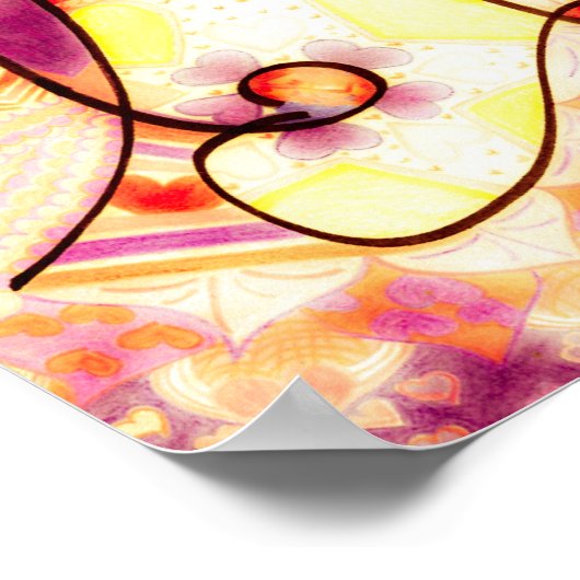 Virgo und Capricorn haben Zodiaka wunderschön mite Poster (Ecke)