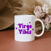 Virgo Vibes Zodiac Astrologie Lila Stars Kaffee Kaffeetasse