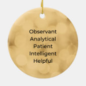 Virgo Vintag Inspiriert Weihnachtsschmuck (Hinten)