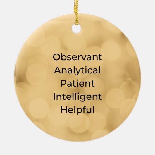 Virgo Vintag Inspiriert Weihnachtsschmuck (Hinten)