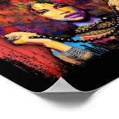 Virgo Vintag Virgo Retro Black Women Poster (Ecke)