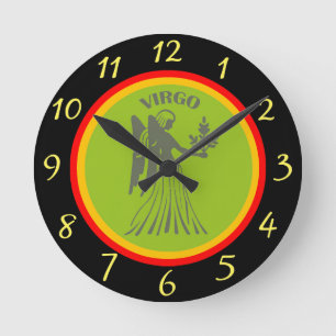 Virgo Wall Clock Runde Wanduhr