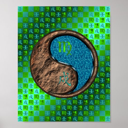 Virgo & Water Dog Poster (Vorne)