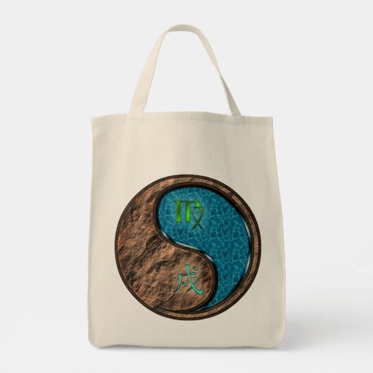 Virgo & Water Dog Tragetasche (Rückseite)