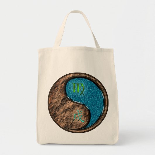 Virgo & Water Dog Tragetasche (Vorne)