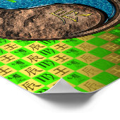 Virgo & Water Dragon Poster (Ecke)