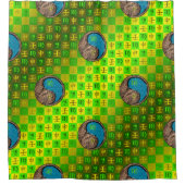 Virgo & Water Monkey Duschvorhang (Vorderseite)