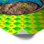 Virgo & Water Monkey Poster (Ecke)