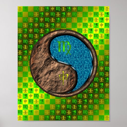 Virgo & Water Monkey Poster (Vorne)