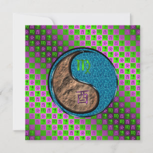 Virgo & Water Rooster Karte