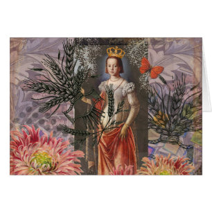 Virgo Woman Portrait Antique Colorful Rich