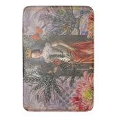 Virgo Woman Portrait Antique Colorful Rich Badematte (Vorderseite Vertikal)