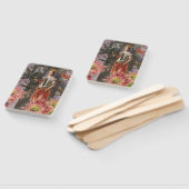 Virgo Woman Portrait Antique Colorful Rich Fächer (Non-assembled)