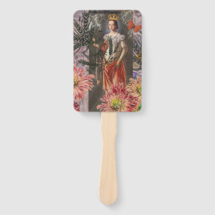 Virgo Woman Portrait Antique Colorful Rich Fächer