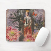 Virgo Woman Portrait Antique Colorful Rich Mousepad (Mit Mouse)