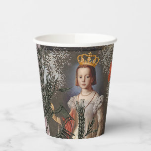 Virgo Woman Portrait Antique Colorful Rich Pappbecher