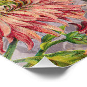 Virgo Woman Portrait Antique Colorful Rich Poster (Ecke)