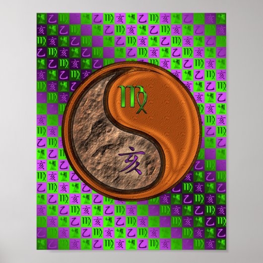 Virgo & Wood Boar Poster (Vorne)