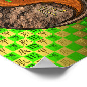 Virgo & Wood Dragon Poster (Ecke)