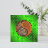 Virgo & Wood Goat Karte (Stehend Vorderseite)